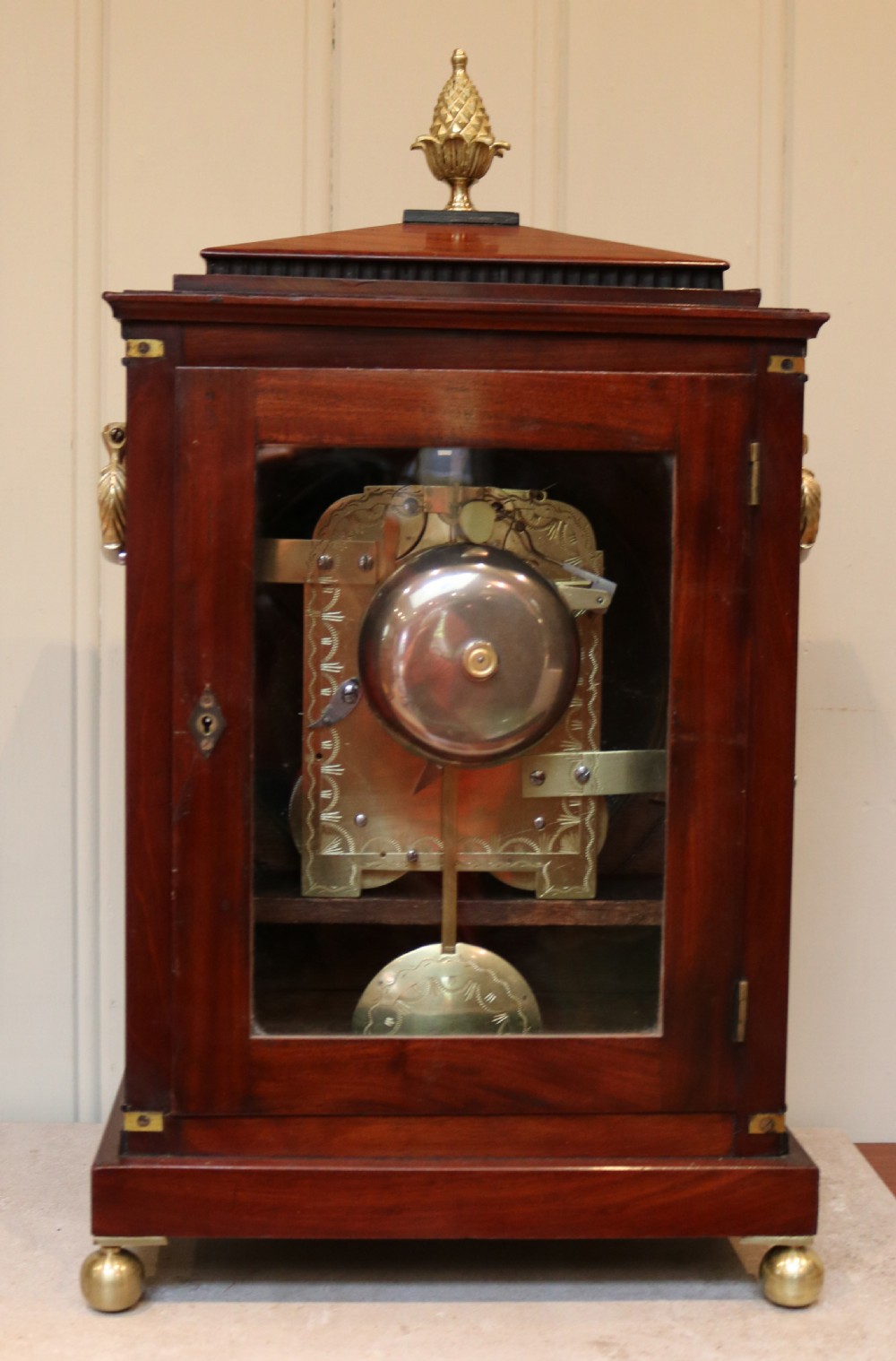 Regency Mahogany Bracket Clock View IX