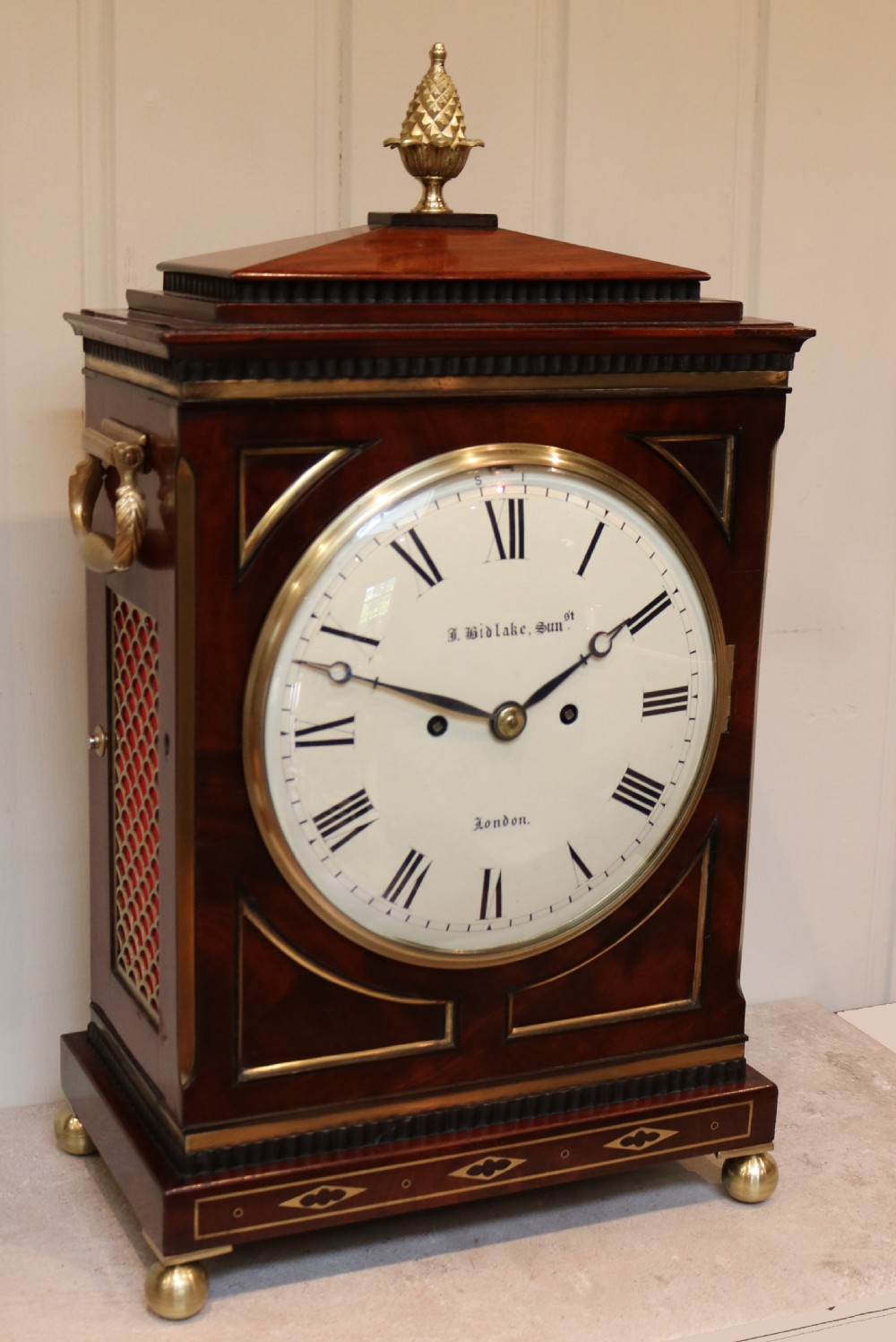 Regency Mahogany Bracket Clock View X