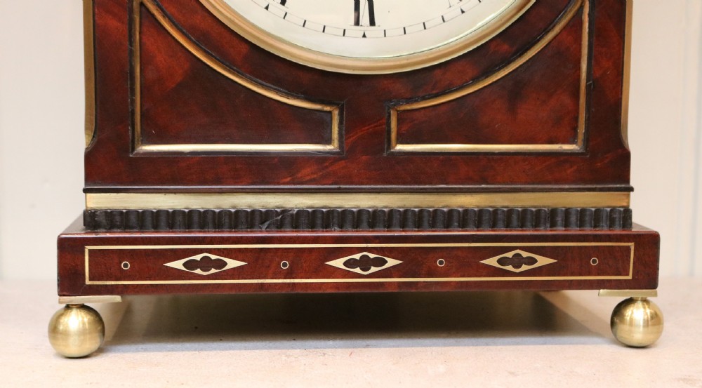 Regency Mahogany Bracket Clock View XI