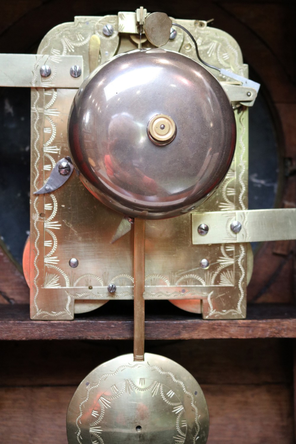 Regency Mahogany Bracket Clock View XII