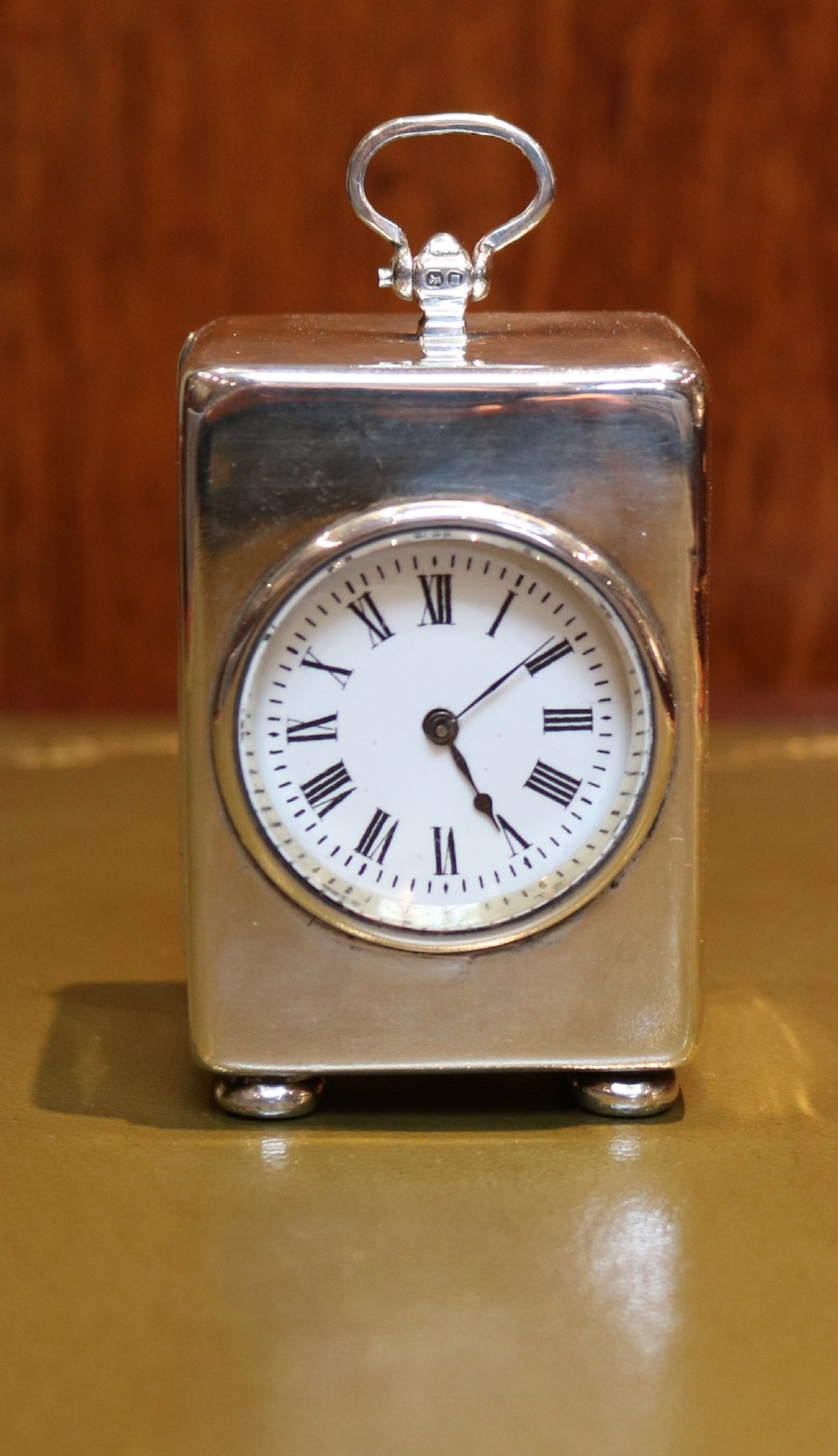Solid Silver Miniature Carriage Clock