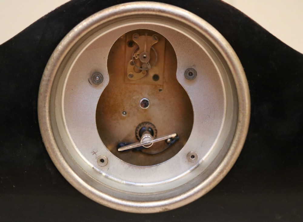 Walnut and Chinoiserie Mantel Clock View VII