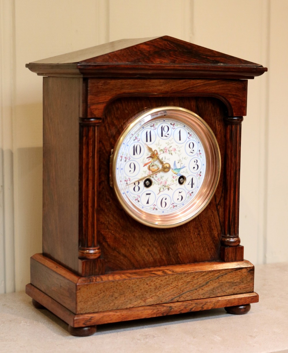 Victorian Rosewood Mantel Clock View II