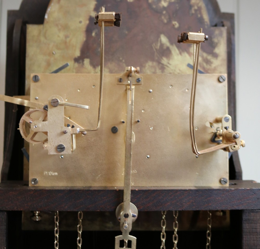 Small Oak Chiming Longcase Clock View VII