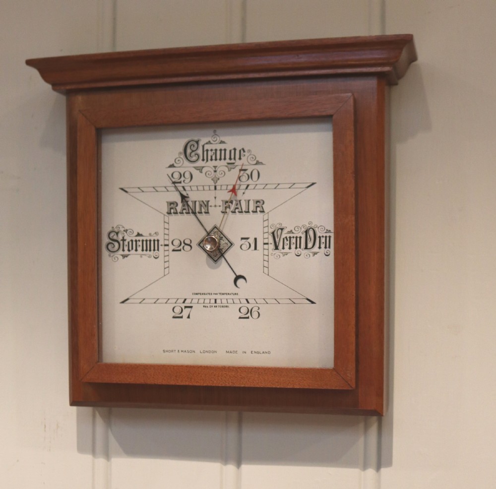 Mahogany Aneroid Barometer View II
