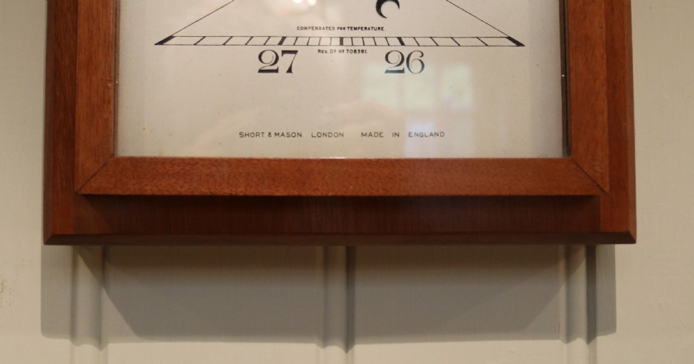 Mahogany Aneroid Barometer View III
