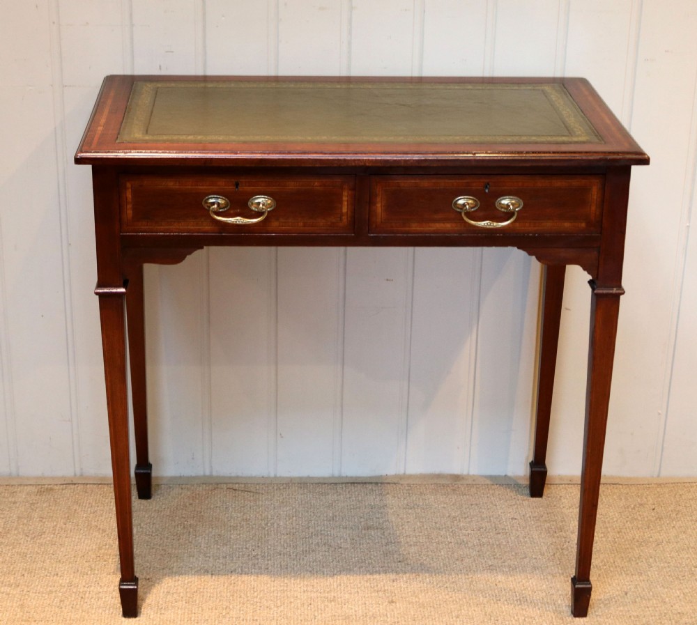 Pretty Edwardian Small Mahogany Writing Table