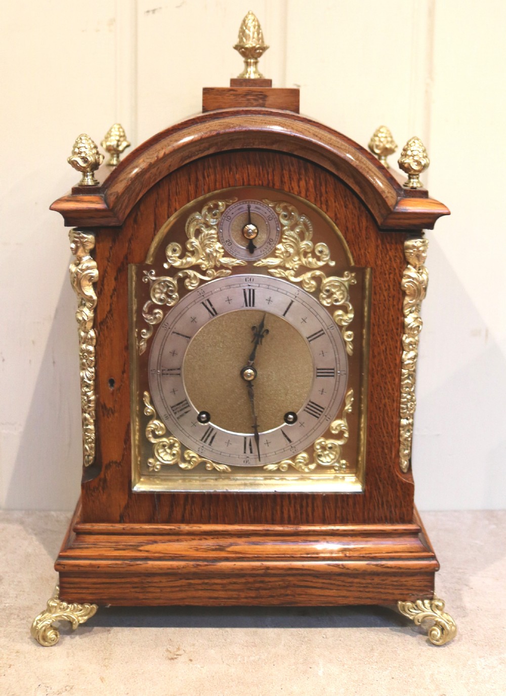 Oak Ting Tang Bracket Clock