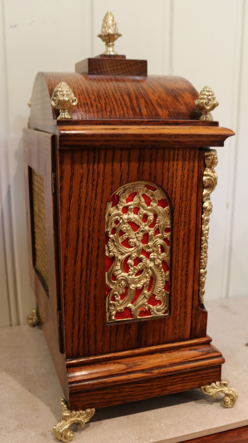 Oak Ting Tang Bracket Clock View VIII