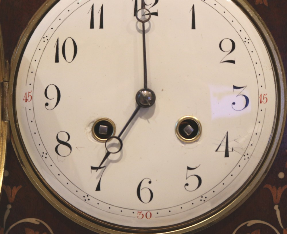 Mahogany and Inlay Mantel Clock View VII