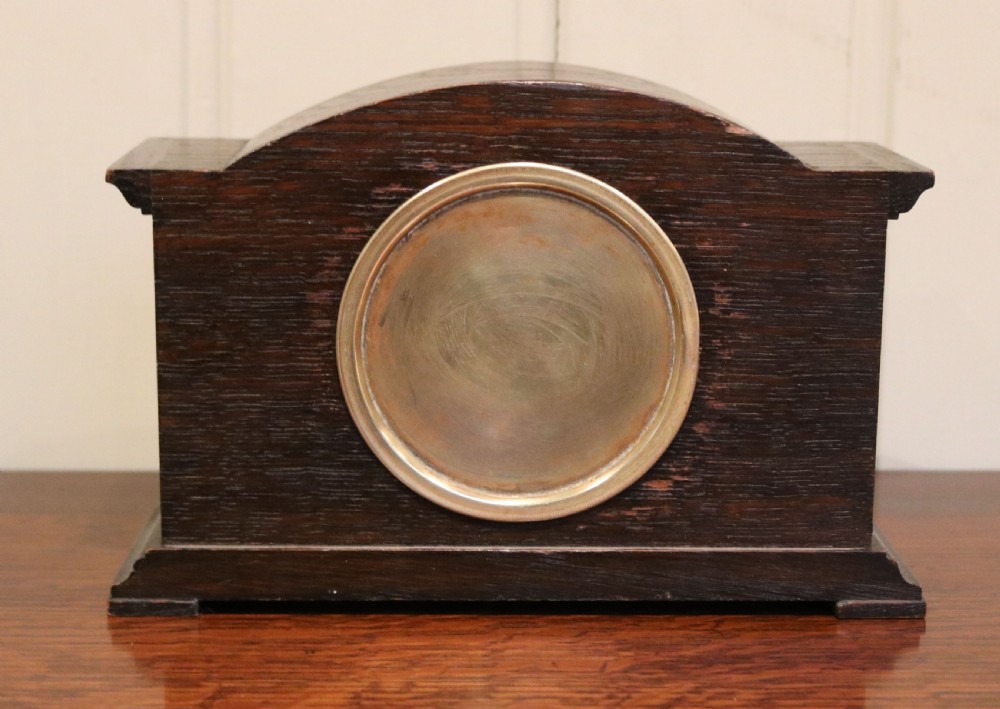 Solid Oak Mantel Clock View VII