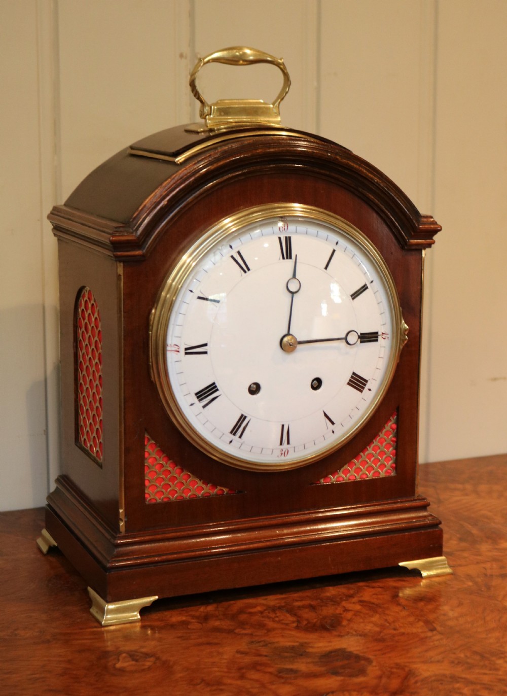 Mahogany Pad Top Bracket Clock View III