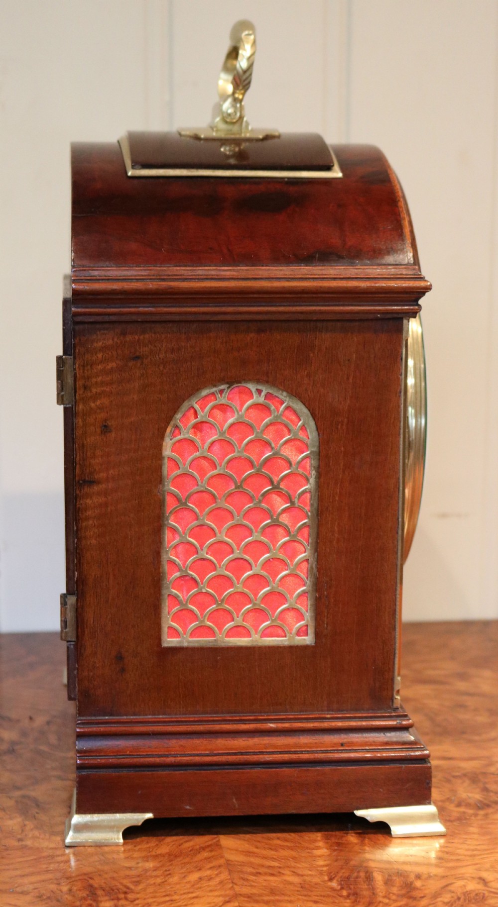 Mahogany Pad Top Bracket Clock View VII