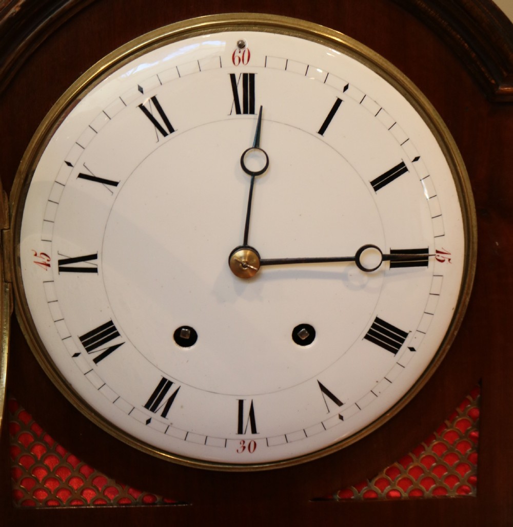 Mahogany Pad Top Bracket Clock View XI
