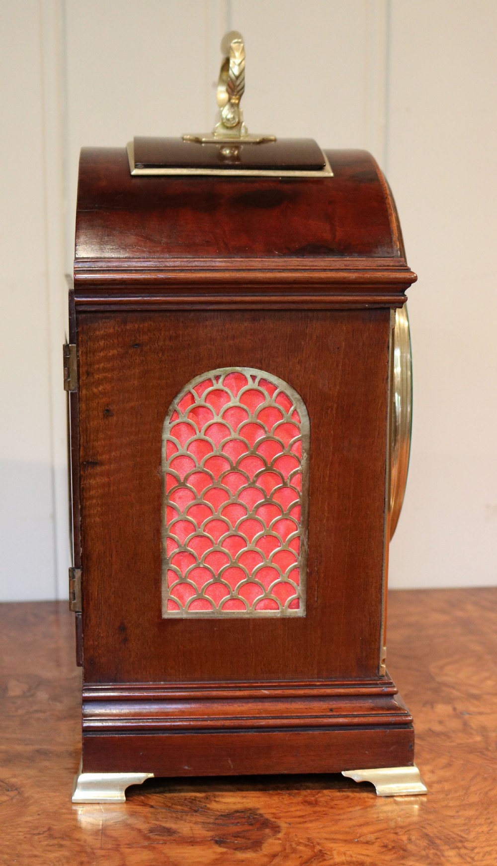 Mahogany Pad Top Bracket Clock View XIII