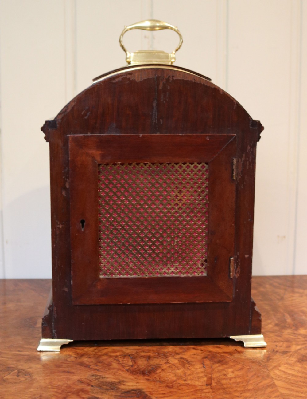 Mahogany Pad Top Bracket Clock View XIV