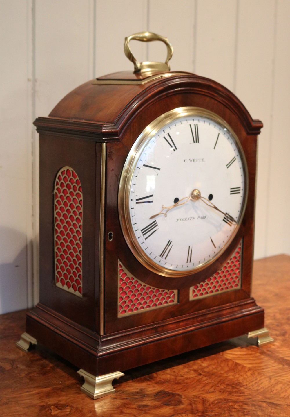 London Made Verge Pad Top Bracket Clock View III