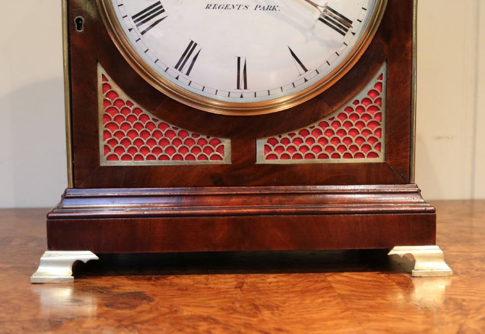 London Made Verge Pad Top Bracket Clock View V