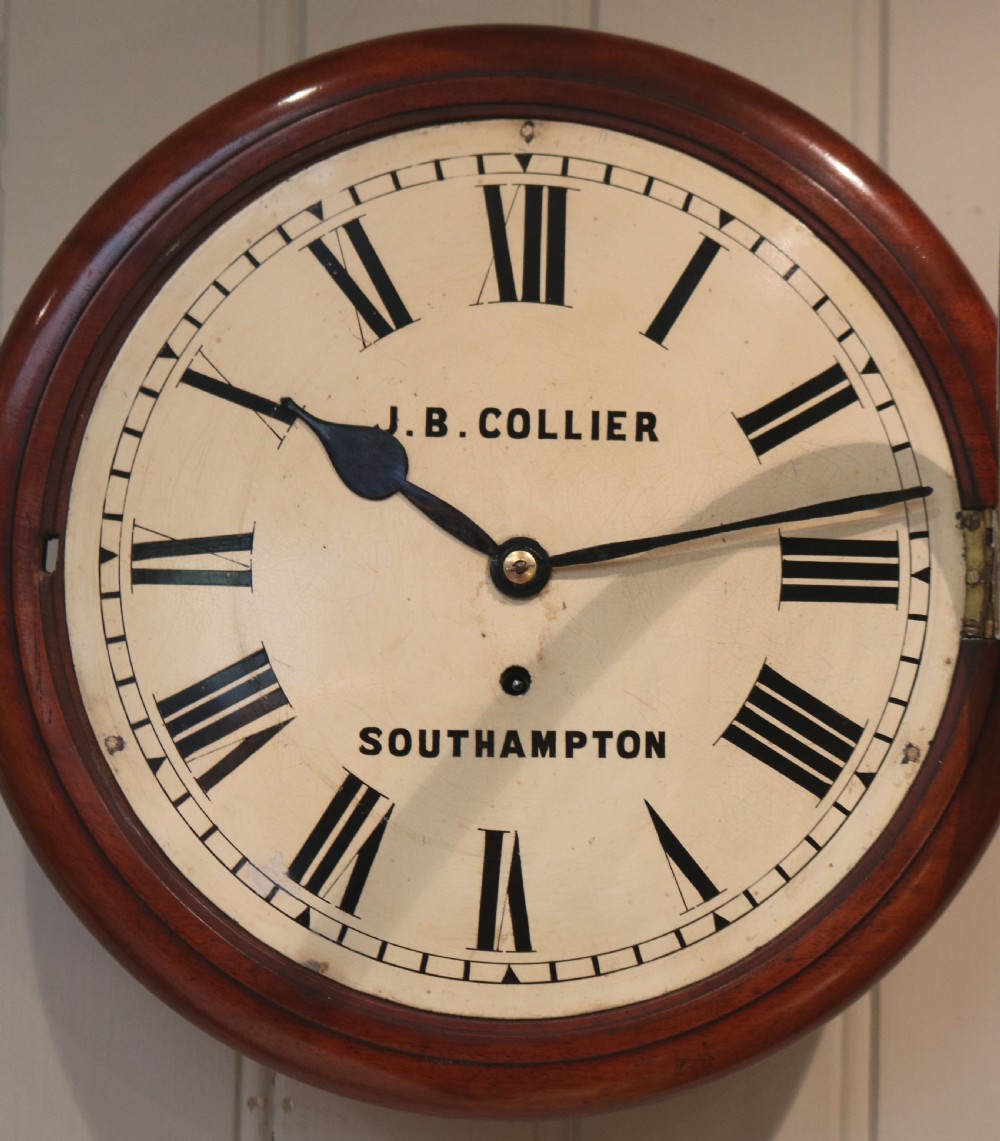 Mahogany Dial Wall Clock View V