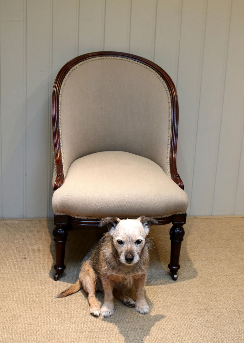 Upholstered Hoop Back Chair View IV