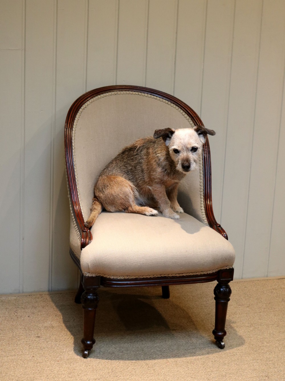 Upholstered Hoop Back Chair View V