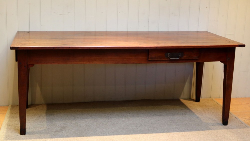 French Farmhouse Cherry Wood Table View III
