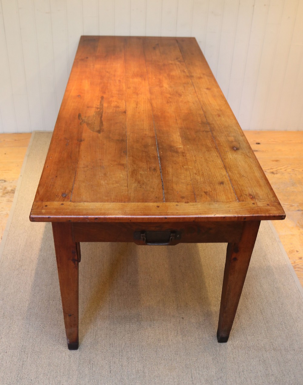 French Farmhouse Cherry Wood Table View IV