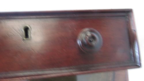 WONDERFUL MAHOGANY PEDESTAL DESK - ADDITIONAL PHOTO 8