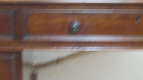 WONDERFUL MAHOGANY PEDESTAL DESK - ADDITIONAL PHOTO 16