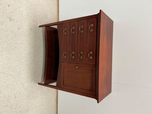 EDWARDIAN INLAID MAHOGANY MUSIC CABINET - ADDITIONAL PHOTO 1