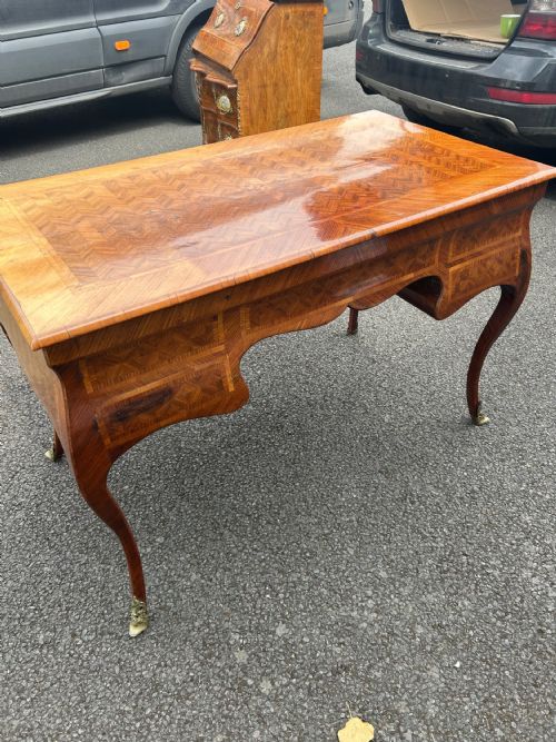 WONDERFUL PARQUETRY DESK BURO PLAT - ADDITIONAL PHOTO 1