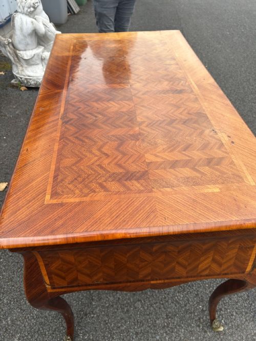 WONDERFUL PARQUETRY DESK BURO PLAT - ADDITIONAL PHOTO 2