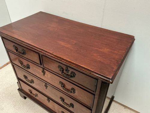 VERY NICE SMALL GEORGIAN CHEST OF DRAWERS - ADDITIONAL PHOTO 6