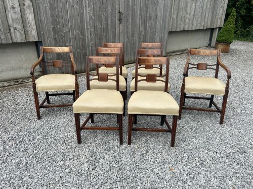 A SUPERB SET OF 8 GEORGIAN CHAIRS