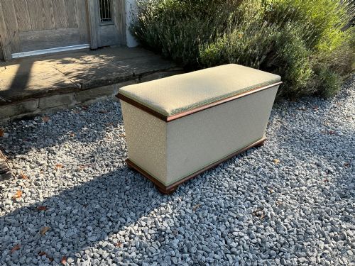 Victorian Mahogany Bound Ottoman
