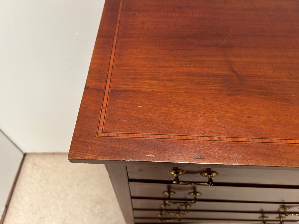 Edwardian inlaid mahogany music cabinet View IV