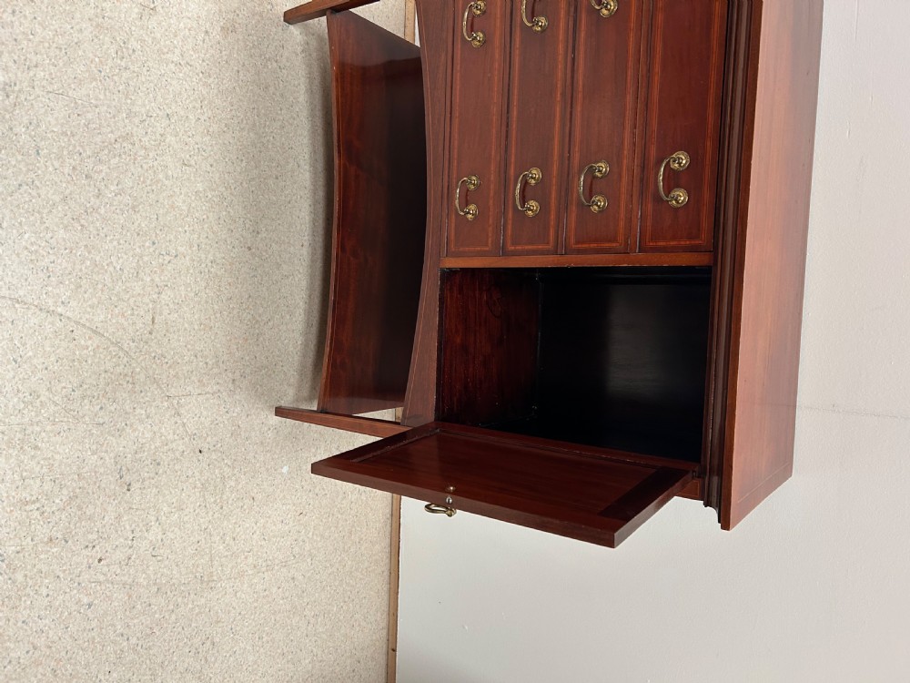 Edwardian inlaid mahogany music cabinet View VII