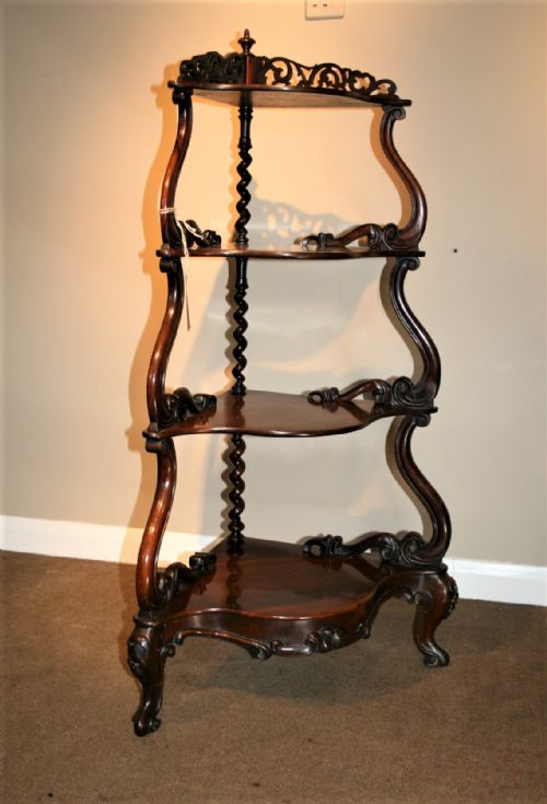 Victorian Rosewood Whatnot