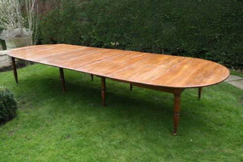 Large French Walnut Dining Table