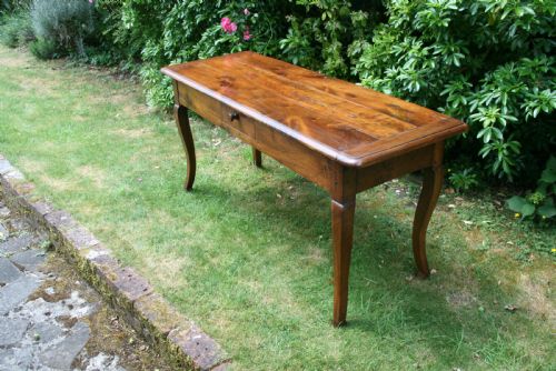 French Cherry Wood Serving Table