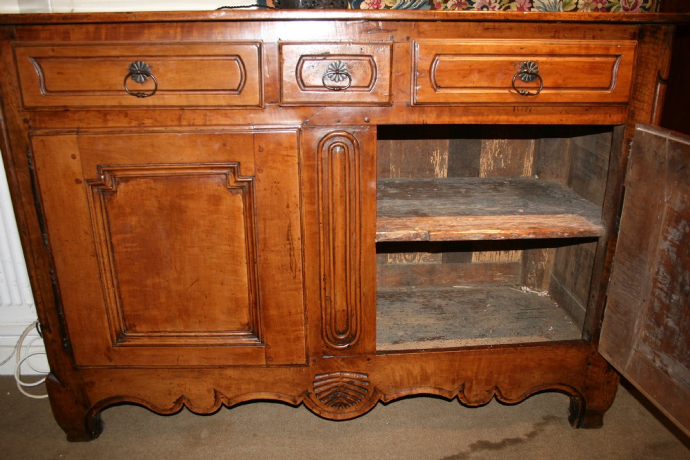 French apple and walnut buffet c1800 View V