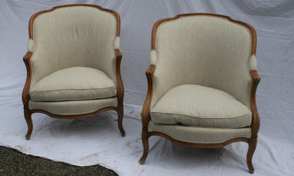 pair french beech bergeres  View II