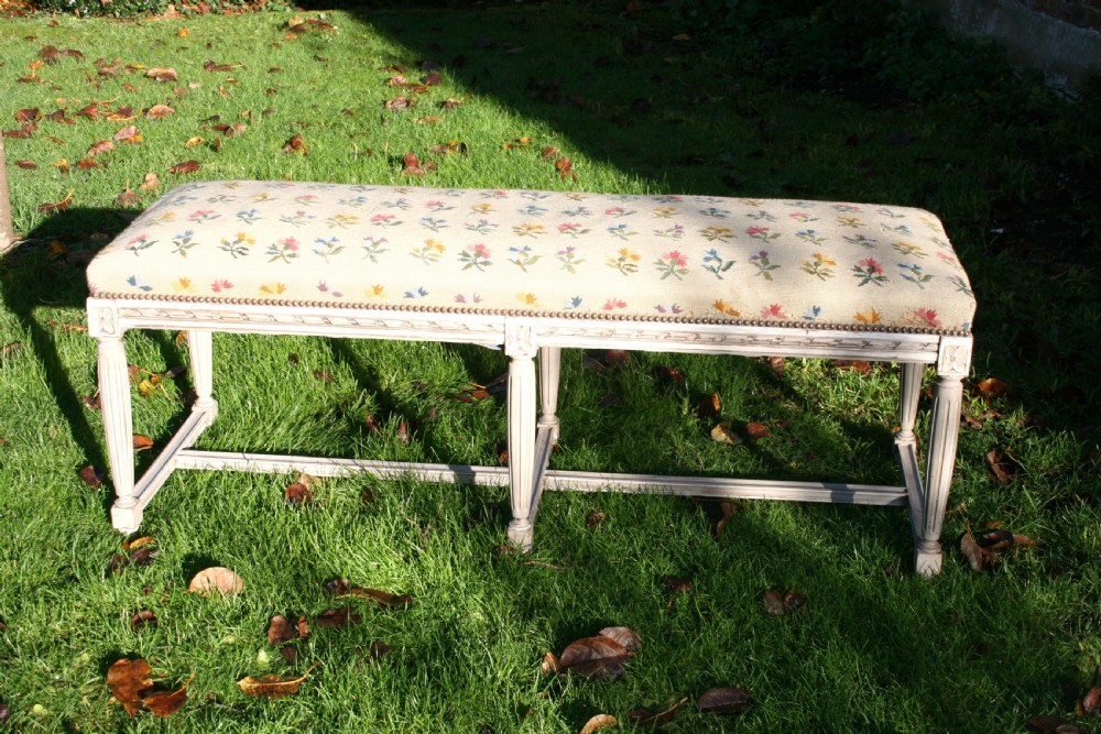large painted french stool  View II