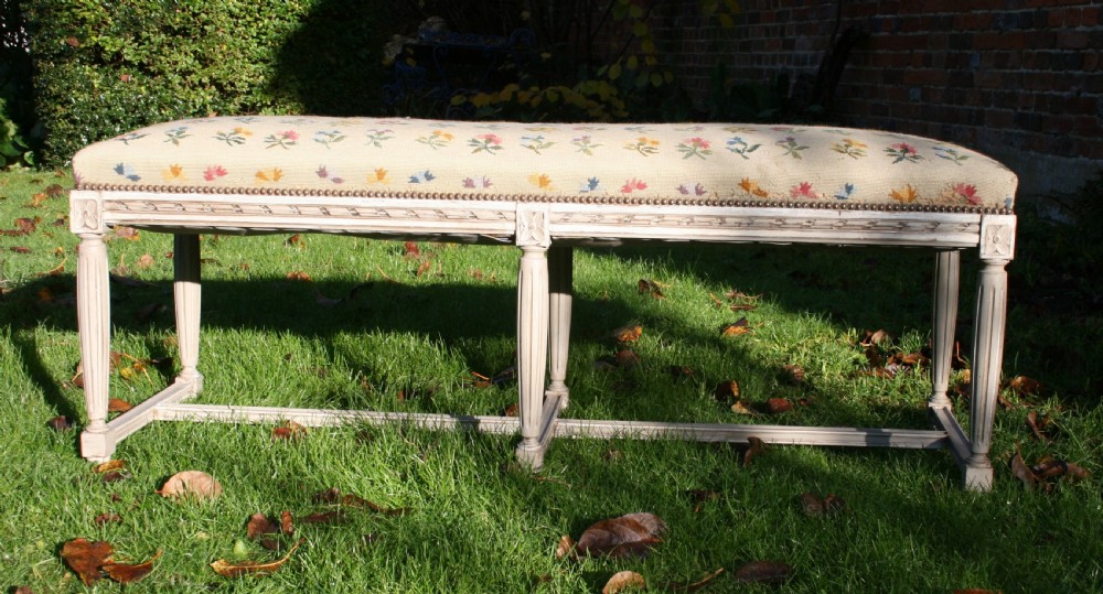 large painted french stool  View III