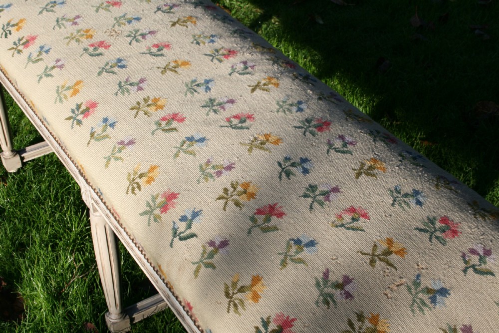 large painted french stool  View V