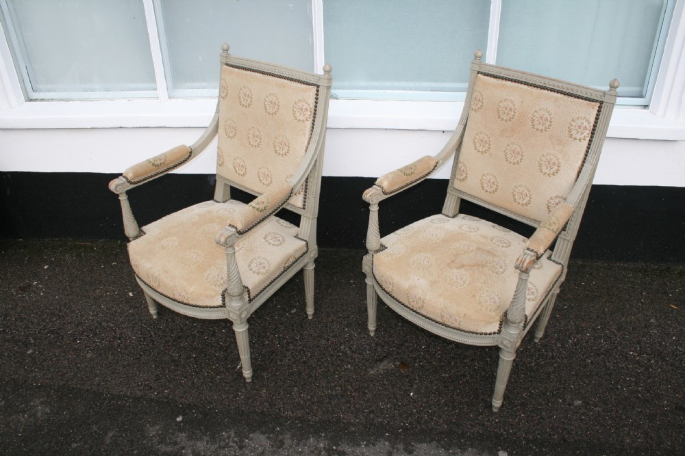 attractive pair of french armchairs  View III