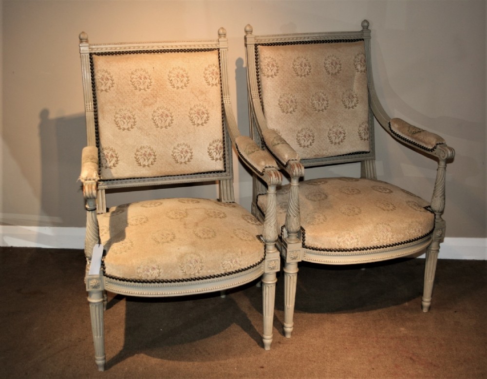 attractive pair of french armchairs 