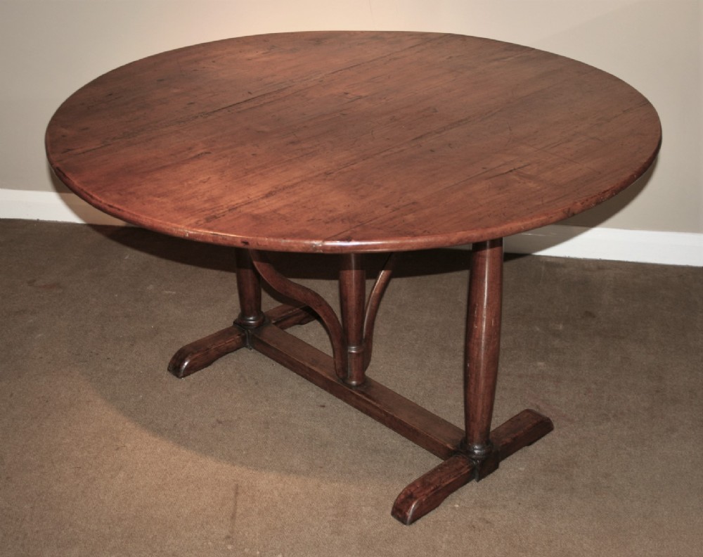 superb french cherry wood wine table 