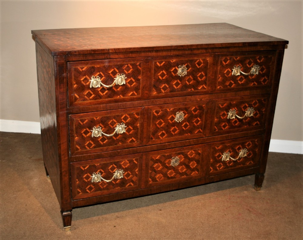 Unusual  Italian  parquetry period commode