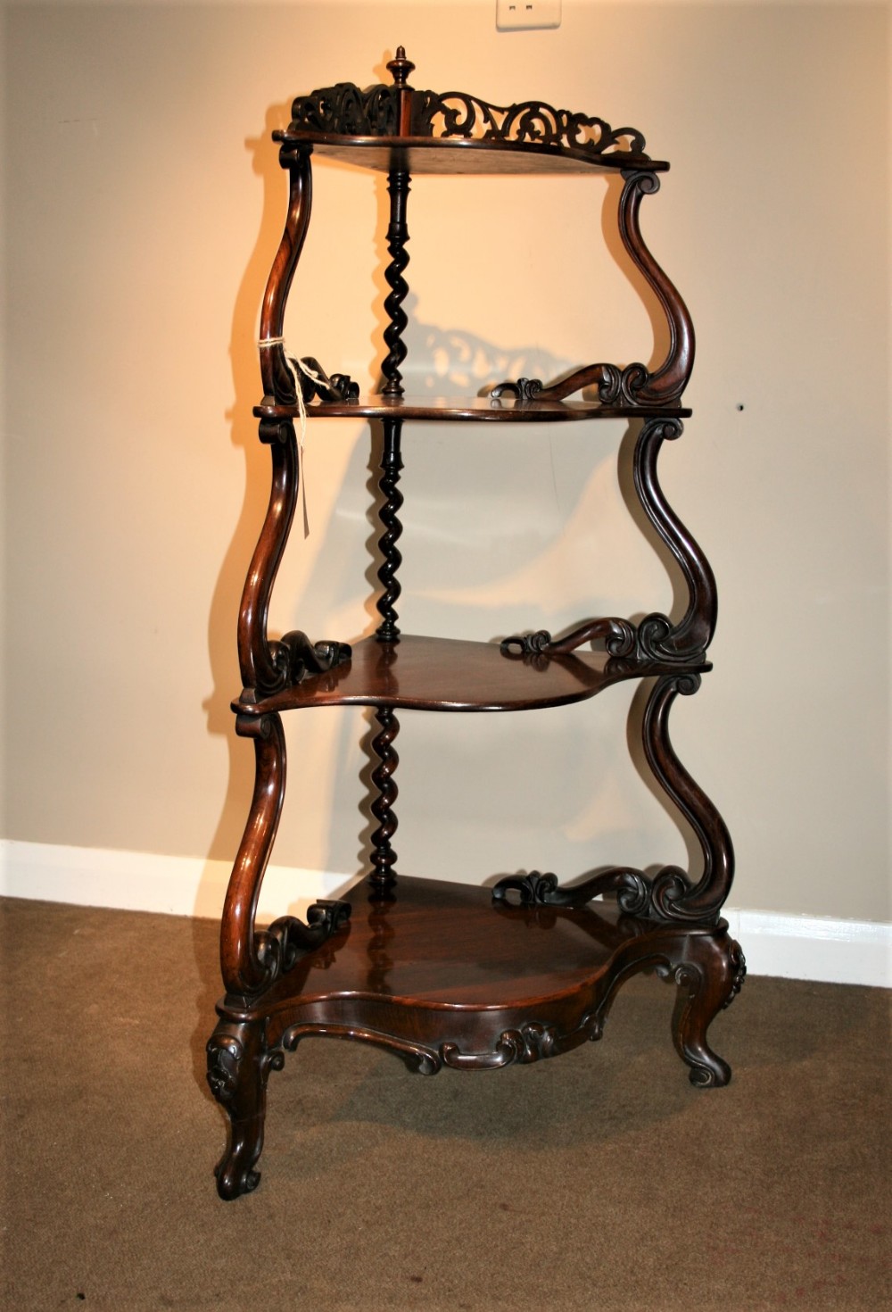 Victorian Rosewood Whatnot